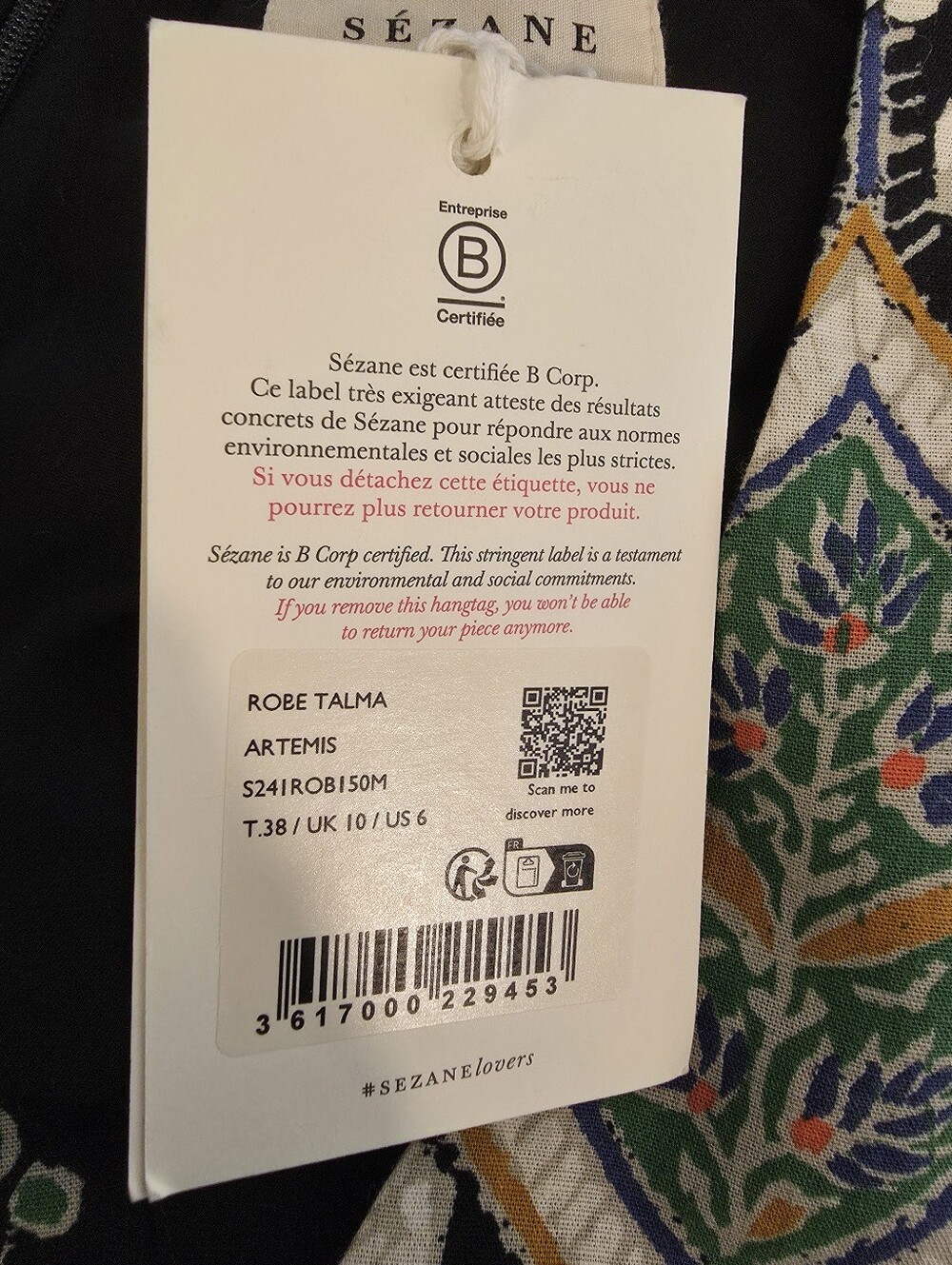 Sezane Talma Artemis Midi Sheath Dress -NWT - Picture 9 of 9